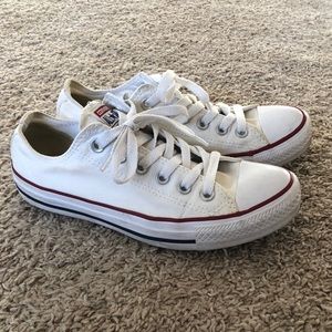 White low top converse